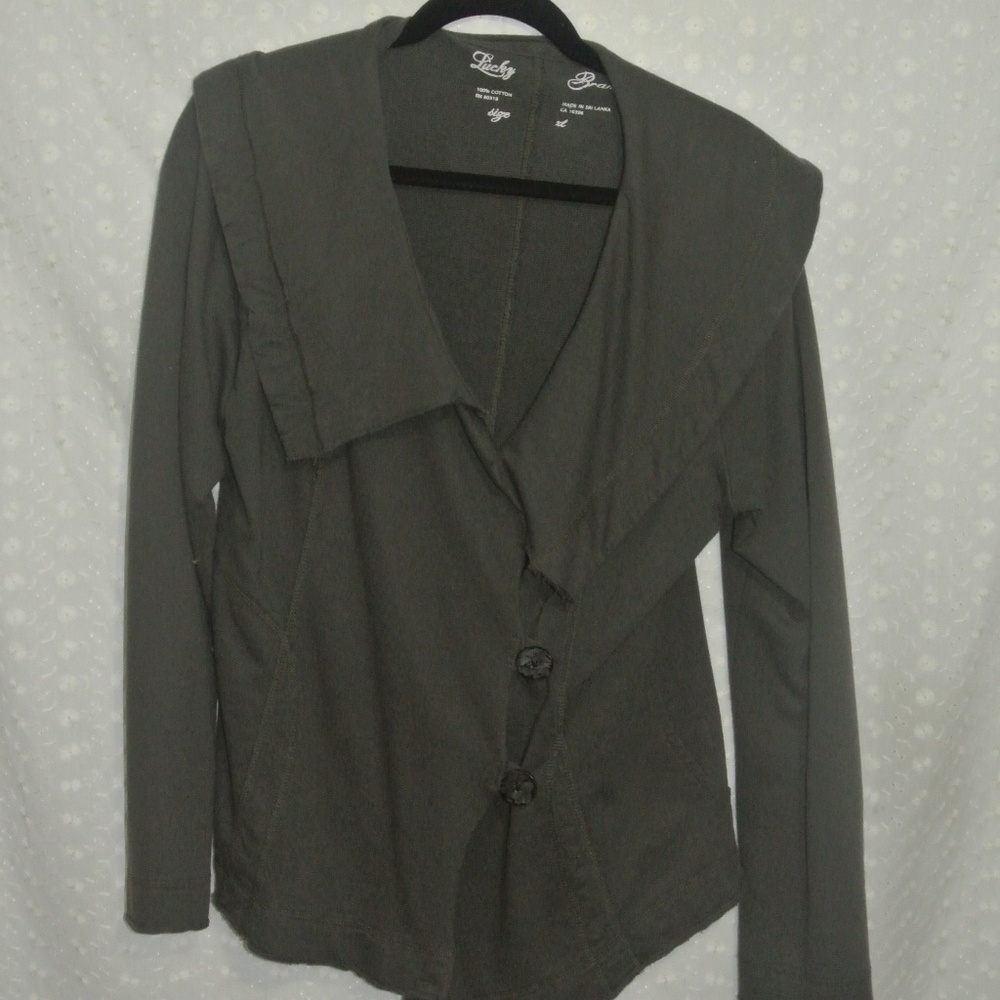 Lucky Brand Sweatshirt Jacket